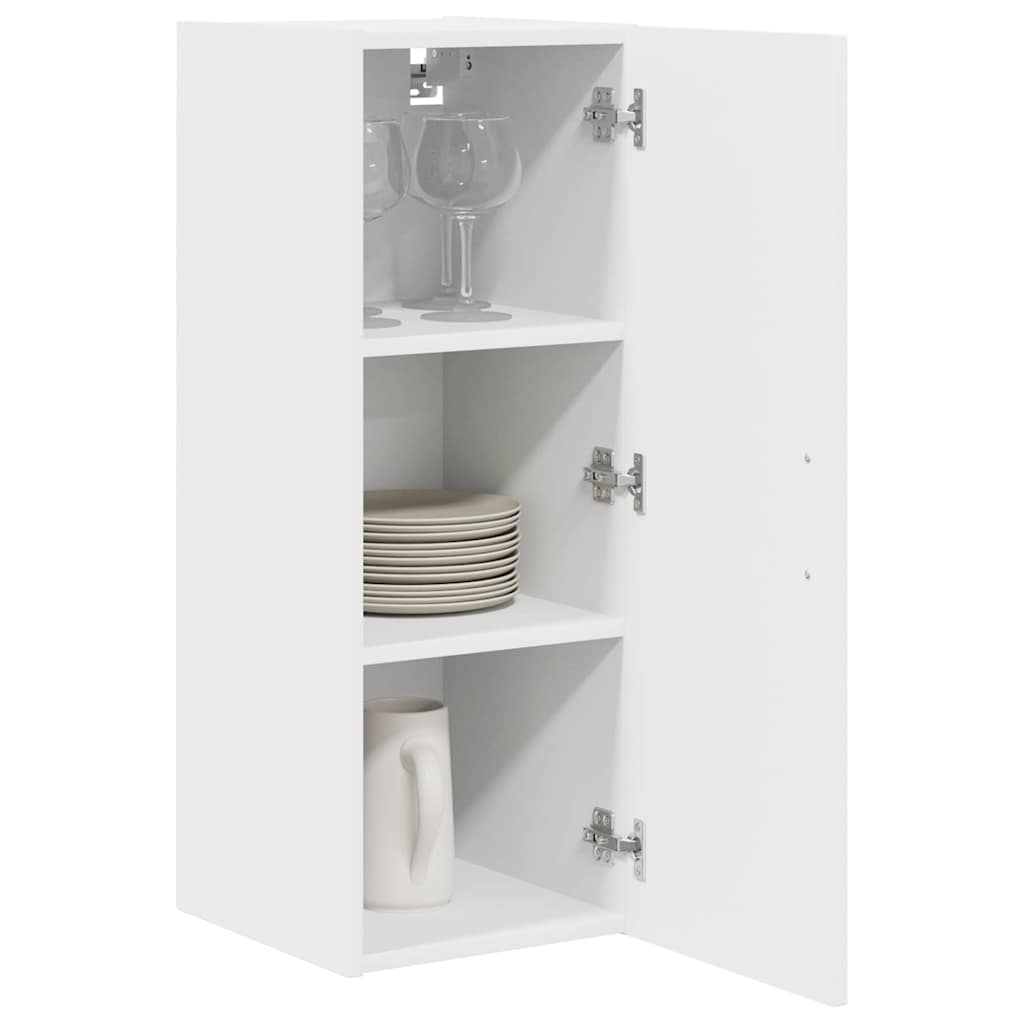 Kitchen Wall Cabinet White 30 x 31 x 80 cm Engineered Wood